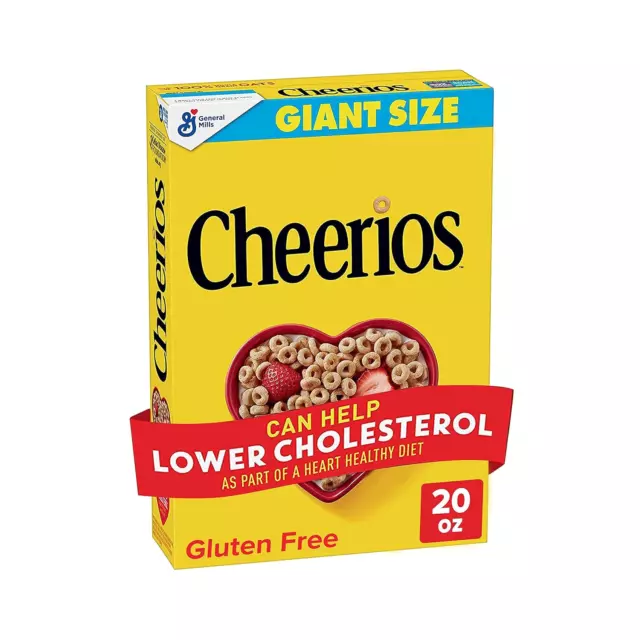Cheerios Cereal, Limited Edition Happy Heart Shapes, Heart Healthy Cereal With