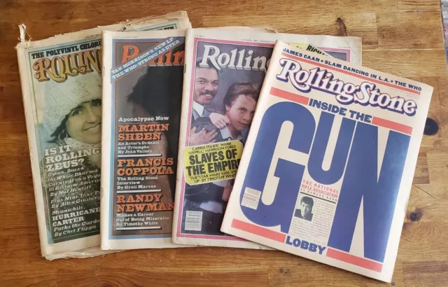 Rolling Stone Magazine Lot of 4 - 1976, 1979, 1980, 1981. Dylan, Star Wars, etc.