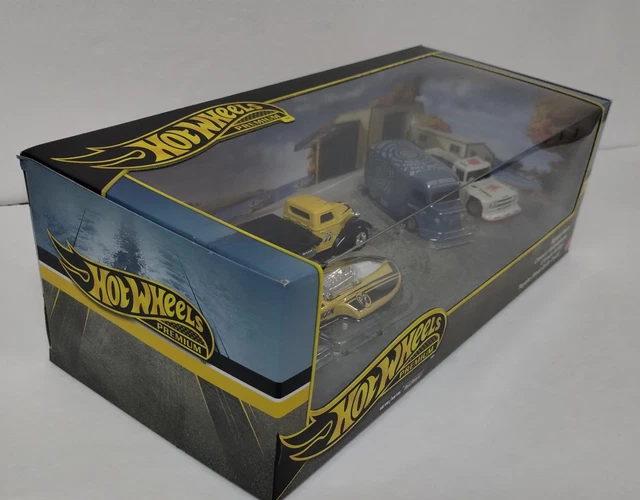 Coffret Premium Hot Wheels 1/64 - Citroën H, Hydroplane, Speed Waze, Toyota - Neuf