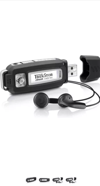 TREKSTOR MP3-Player cebrax 3.0 - 4 GB with earphone Black