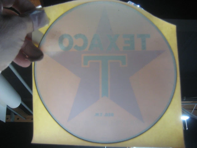 Vintage Texaco Star Decal Printed In 1960 Not A Modern Coppy