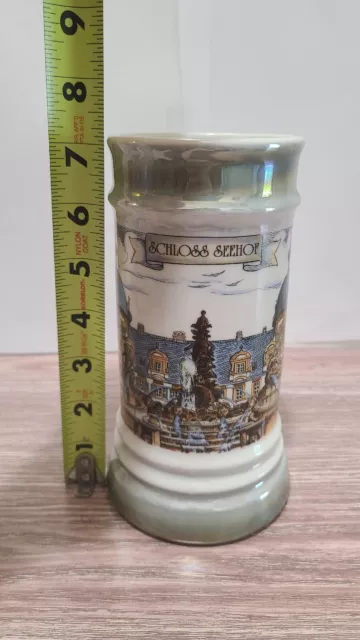 German Schedel Bavaria "Schloss Seehof" Beer Stein Mug 7 in Tall 3