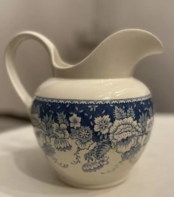 Mason's Crabtree & Evelyn Pitcher London Blue & White Roses Large RARE Ceramic