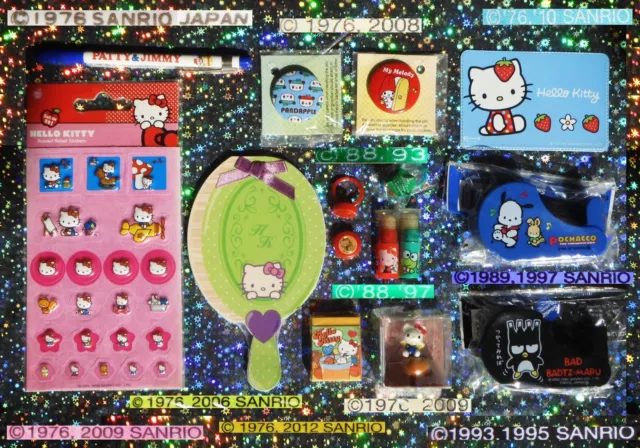 😍 SANRIO Lotto Collezione VINTAGE&NON HELLO KITTY KEROPPI MELODY BADTZ POCHACCO