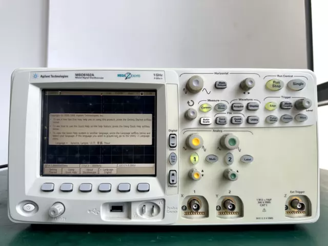 Agilent MSO6102A 1GHz 4GS/s Mixed Signal Oscilloscope