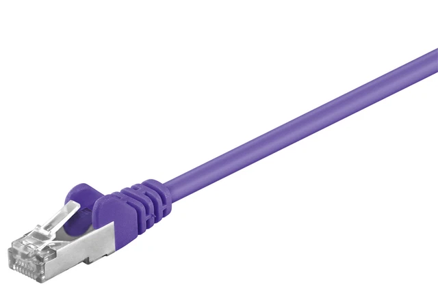 3x CAT 5e Netzwerkkabel, F/UTP; CAT 5-0750 F/UTP VIOLETT 7.5m