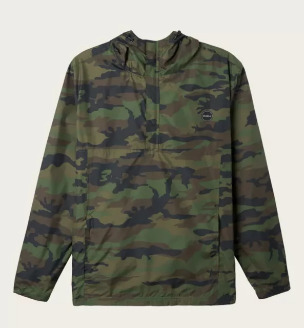 New O’Neill Nomadic Anorak Windbreaker camo-jacket Large