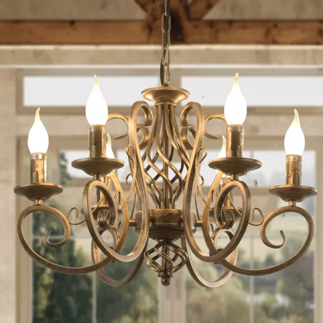 Farmhouse Chandelier Pendant Light Fixture Living Room Ceiling Kitchen Island