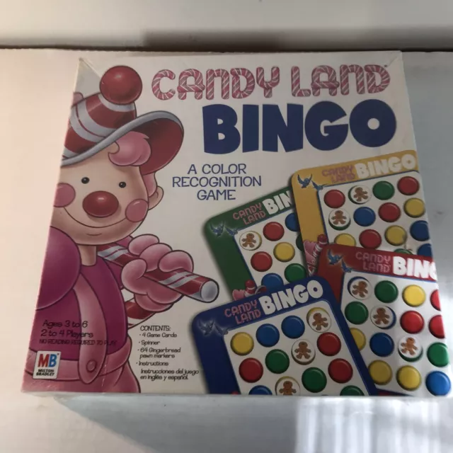 Vintage 2002 Candy Land Bingo Milton Bradley Board Game New In Box Sealed