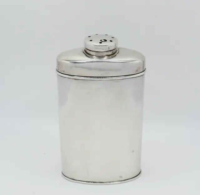 Rare Antique Early 20th Century Chinese Export Sterling Silver Talc Bottle