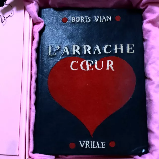 OLYMPIA LE TAN Book Clutch Bag Boris Paul Vian "L' arrache-coeur" Leather RARE