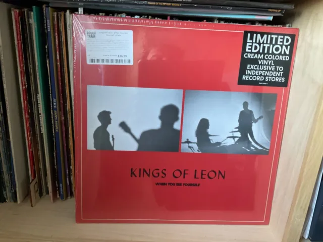 Kings of Leon when you see yourself album on cream coloured vinyl rare sealed