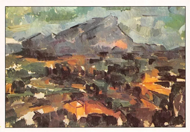 Postcard ART PAUL CEZANNE la montagne Sainte Victoire vue des Lauves