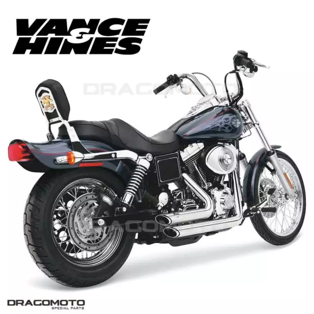 Harley FXD 1340 Dyna Super Glide 1995-1998 17213 Full exhaust Vance&Hines Sho...