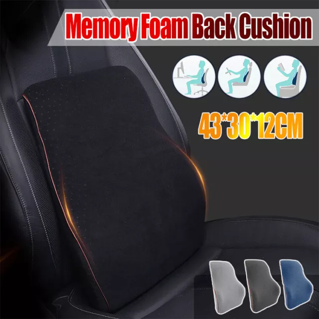 Memory Foam Lumbar Back Support Cushion Seat Waist Back Pillow Home Car Office