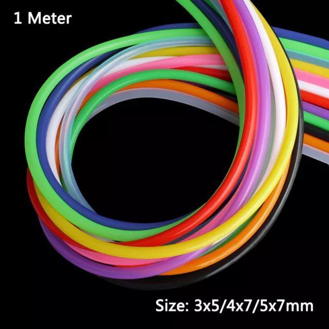 1 Meter 3x5/4x7/5x7mm Silicone Water Cooling Tube Food Grade For RC Model Boat