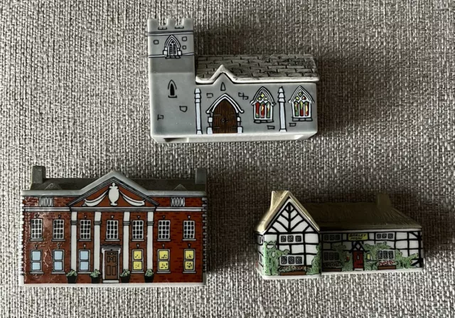 EUC Vintage Wade Whimsey-on-Why Village Houses England 1980s #6 #7 #8