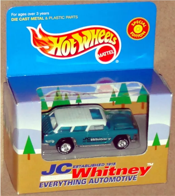 CLASSIC NOMAD, Hot Wheels JC Whitney Exclusive, Teal, Goodyear Real Riders, NEW