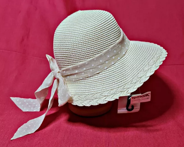 VINTAGE AUTHENTIC ITALY Nicole Marciano Ivory Straw Summer Women's ...
