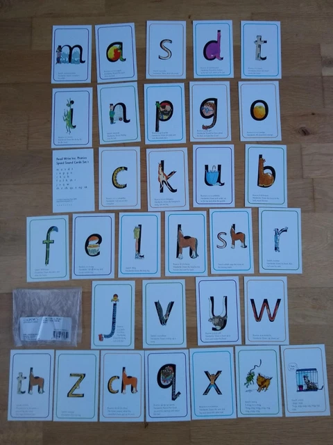 PHONICS SPEED SOUND Cards Read Write Inc Set 1 – 32 cards -Oxford Uni ...