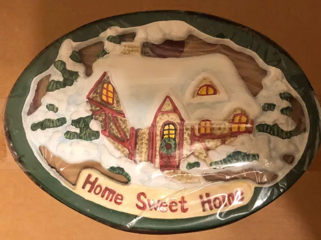 NIB AVON Gift Collection Home Sweet Home Trivet Wall Hanging Cast Iron 1999