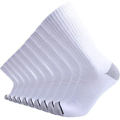 Men's Cotton Performance Duty Work Socks,Athletic Crew Anti Sweat Blisters