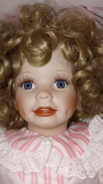 Hamilton Collection By Laura Cobabe Christina Porcelain Doll 18"