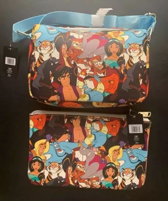 Disney Parks Exclusive Aladdin Crossbody & Cosmetic bag set