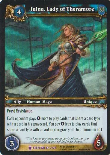 Jaina, Lady of Theramore #104 EPIC / Icecrown ENG Warcraft TCG