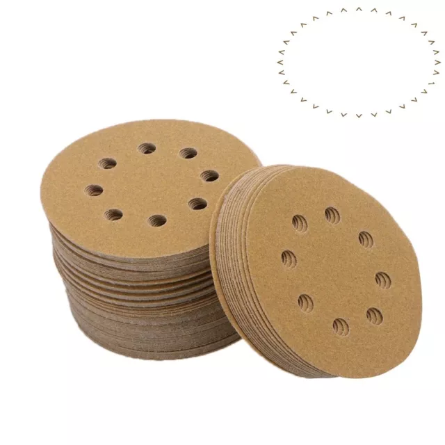 100 PCS Sand Paper Discs Lightweight Sanding Discs Sandpaper Circular Pads