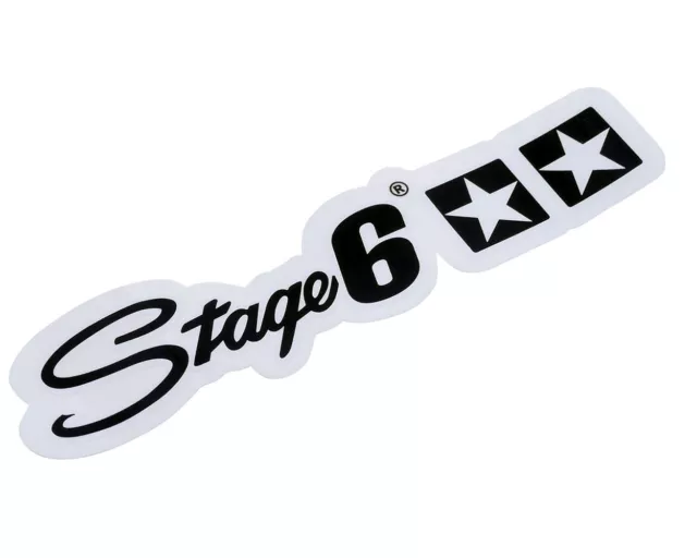 Aufkleber STAGE6 (Sticker) Schwarz