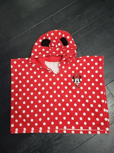 Poncho asciugacapelli con cappuccio Disney Baby Minnie mouse