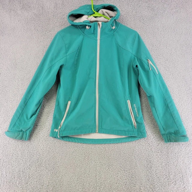Black Diamond Jacket Womens S Small Blue Full Zip Hooded Pockets Outdoors
