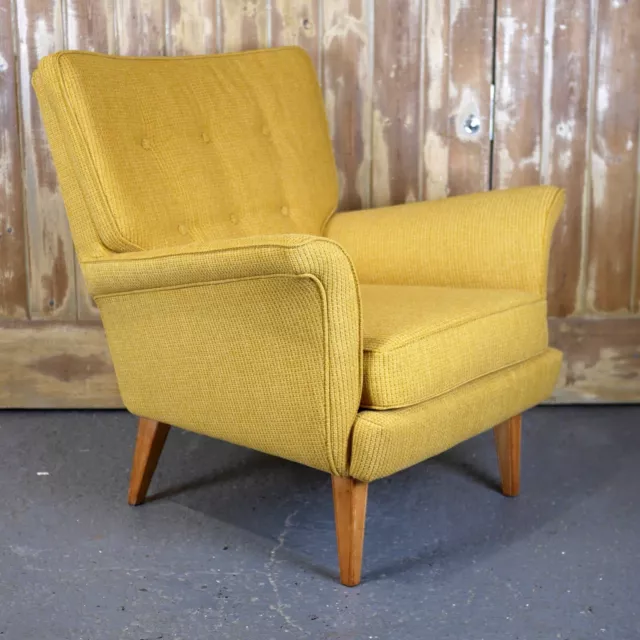 Howard Keith Tuan armchair c.1954 in mustard Mid Century / G-Plan / Heals