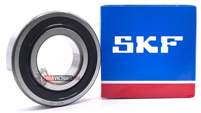 SKF 6006 2RS C3 DEEP GROOVE BALL BEARING, RUBBER SEALED 30x55x13mm