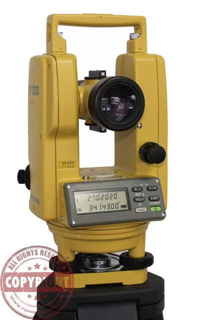 Topcon Dt-104 Digital Theodolite,Transit,Trimble,Spectra,Builders,Sokkia,Nikon