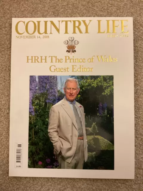 Country Life Magazine Prince of Wales Charles Gastredakteur 14. November 2018