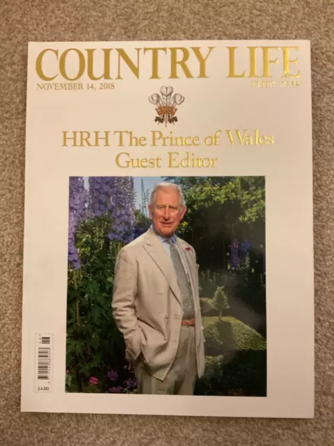 Country Life Magazine Prince of Wales Charles Guest Editor 14th November 2018