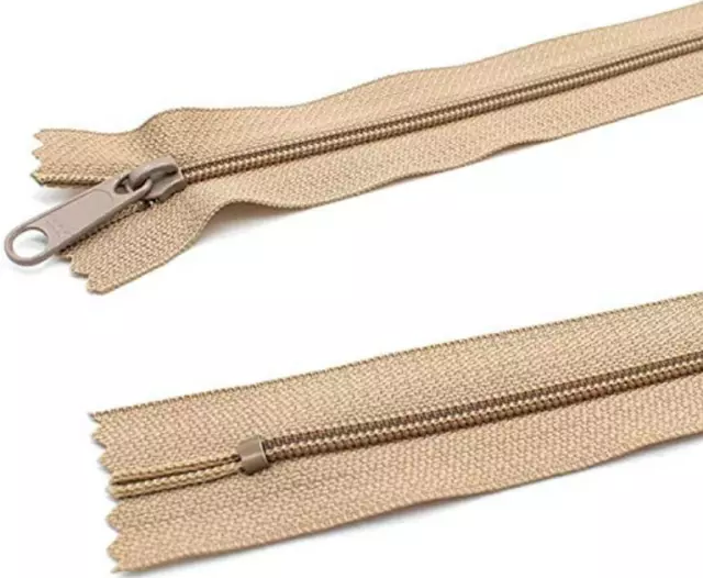 Reissverschluss Nylon Spule Geschlossenes Ende 9""/12""/15"" Uk 10/30/50 Stck. Packung Uk Laden 2