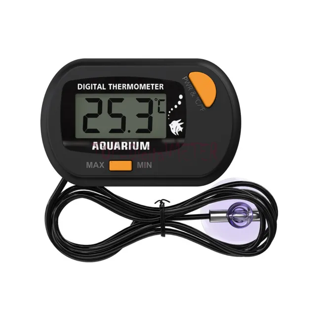 Digital LCD Aquarium Thermometer Waterproof Fish Tank Temperature Sensor Probe