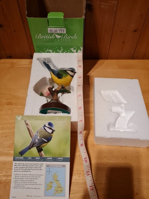 ATLAS EDITIONS BRITISH Birds Collection Blue Tit Ornament Figurine