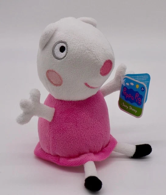 PEPPA PIG 8” Bean Bag Plush Suzy Sheep Hasbro Newest Release Hard To