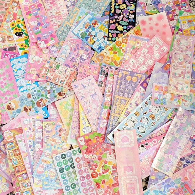 10 KOREAN POLCO deco cute stickers sheets toploader set grab bag packs ...