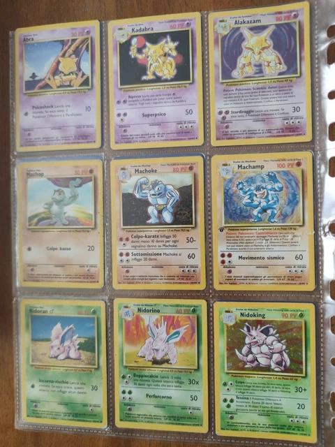 AMPIA COLLEZIONE CARTE Pokemon (set base completo con prime edizioni ...