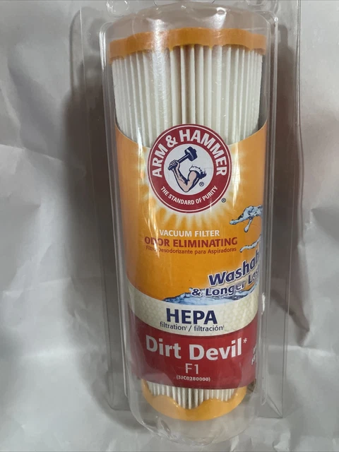 Arm & Hammer HEPA 62647F Dirt Devil F1 Vacuum Filter Odor Eliminating SHIPS ASAP