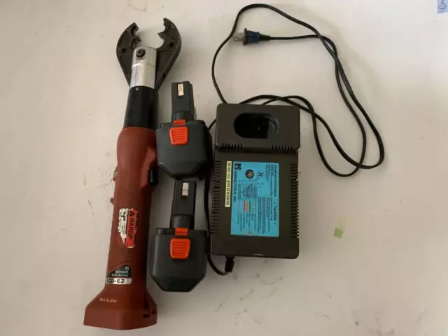 Huskie Robo Crimp Eco EZ Crimper 6 Ton W/ 2 BP-70E Batteries And CH-35R Charger