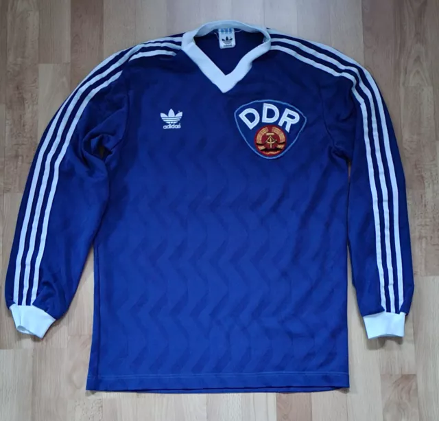 DDR Trikot Adidas Spielertrikot Nationalmannschaft Ost Deutschland Playershirt