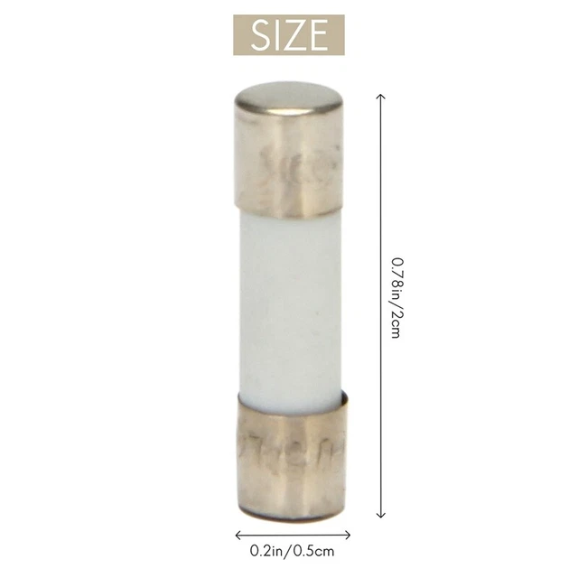 10Pcs 250V 0.5 a 500mA rupture Tubes des fusibles ceramique 5 x 20 mm G3X6X6 4
