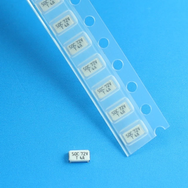 5Pcs SOC SMD SMT Slow Blow 1206 4A T4A 72V Fuse
