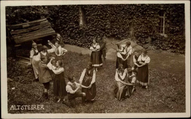 1926 Fotokunst-AK "Altsteirer" Echtfoto frankiert Deutsches Reich Rheinland